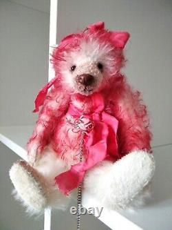 Ours en peluche Rose Teddy OOAK par Voitenko Ukraine