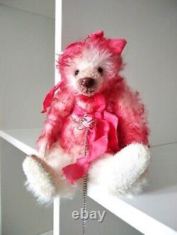 Ours en peluche Rose Teddy OOAK par Voitenko Ukraine