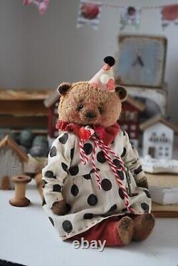 Ours en peluche artiste de style vintage Jouet Leurs amis Fait main OOAK Panda articulé