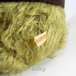 Ours en peluche artistique unique OOAK SHARON BARRON Charles vintage 16 mohair Veste d'aviateur