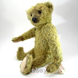 Ours en peluche artistique unique OOAK SHARON BARRON Charles vintage 16 mohair Veste d'aviateur