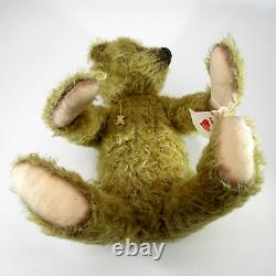 Ours en peluche artistique unique OOAK SHARON BARRON Charles vintage 16 mohair Veste d'aviateur