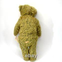 Ours en peluche artistique unique OOAK SHARON BARRON Charles vintage 16 mohair Veste d'aviateur