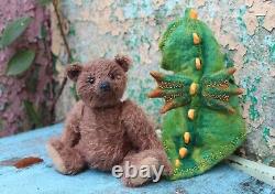 Ours en peluche, jouet unique, jouet de collection, ours en peluche, fait par un artiste, fait à la main