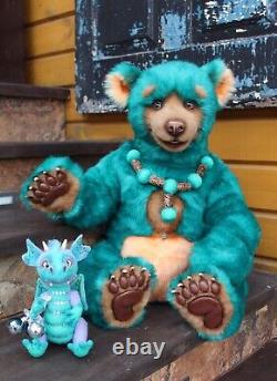 Ours en peluche réaliste, ours de collection, jouet fait main, jouet d'art, ours en peluche, unique en son genre