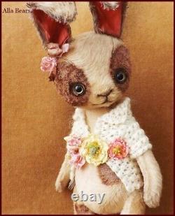 Par Alla Bears artiste lapin lapin art doll teddy OOAK décor Japon