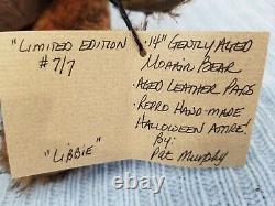 Pat Murphy Artist 14 Mohair Bear Libbie Le # 7/7, Halloween Tenue, Nouveauté Avec Tags
