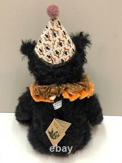 Pat Murphy Artist 18 Mohair Bear Blackie Ooak New Avec Les Étiquettes Originales