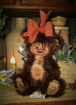 Patti Ratties 10 Teddy Bear Hershey Fleur D'étoile Cub Ooak Doll Artiste Sikes