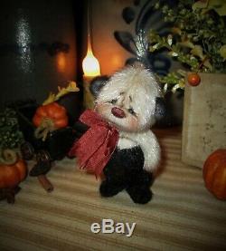 Patti Ratties 3 Mini Teddy Bear Cub Ooak Doll Cadeau Panda Artiste Sikes