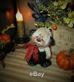 Patti Ratties 3 Mini Teddy Bear Cub Ooak Doll Cadeau Panda Artiste Sikes