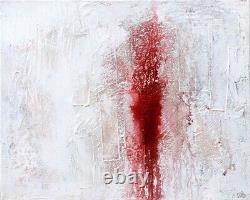 Peinture originale abstraite par l'artiste Outsider rek OOAK encadrée signée COA