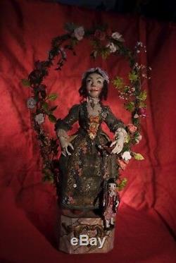 Peter Wolf Artiste Allemand Le Marionnettiste Automaton Figural Art Sculpture Ooak