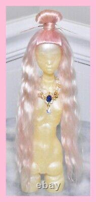 Popovy Sisters Bjd Msd Anastasia Fashion Doll Wig Ooak Artist Made Pink Bun
