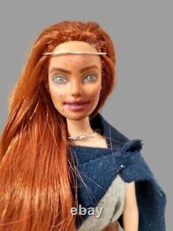 Poupée Barbie historique repeinte OOAK, Dame Celtique, Irlande du Haut Moyen Âge