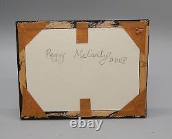 Poupée artisanale miniature Peggy McCarty Shaker House en peinture OOAK 1:12