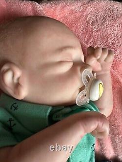 Poupée bébé renaissant, d'occasion, 19,5 pouces, peint par un artiste