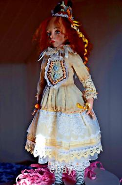 Poupée d'artiste princesse OOAK juillet faite main Art Dolls