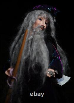 Poupée de magie sorcière OOAK Poupée Mephisto Artisan Guild Fait à la main Signée par l'artiste