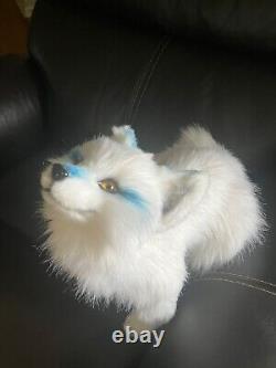 Poupées d'art loup en peluche Ooak en fausse fourrure douce fait main, doux et de haute qualité, mignons