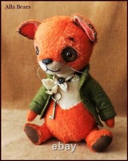 Prêt À L'envoi Alla Bears Artiste Fox Ooak Antique Jouet D'art Amour Bjd Ami