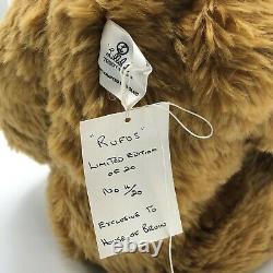 Rare Grand Lillibet Growler Bear Rufus Mohair 62cm Long Ltd Ed 4/20