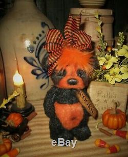 Ratties Patti 7 Ours Panda Citrouille D'halloween Automne Ooak Artiste Sikes Doll