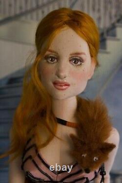 Rebecca, une poupée d'art inspirée du vintage, unique en son genre, Lady de la mode, Gayle Wray.