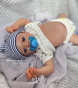 Reborn Baby Boy Doll Alfie 20 5lb (aka Aofie) Par Uk Artist Sara Jeffery
