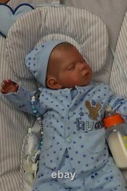 Reborn Baby Doll Carter 7lbs Child Safe, Full Limbs, Artiste 9 Ans Sunbeambabies