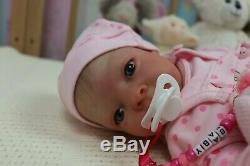 Reborn Baby Doll Preemie 16 Précoce Bean Par L'artiste De Marie 9yrs Sunbeambies