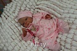 Reborn Baby Doll Preemie 16 Précoce Bean Par L'artiste De Marie 9yrs Sunbeambies