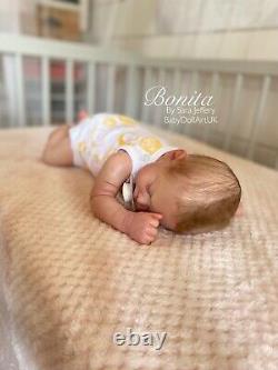 Reborn Baby Girl Doll Bonita Coa Phil Donnelly De L'artiste Britannique Sara Jeffery Newborn