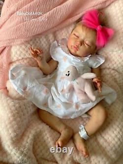 Reborn Baby Girl Doll Jasmine Ltd Coa 192/450 Par Sara Jeffery, Artiste Britannique