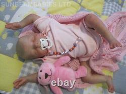 Reborn Toddler Doll 8lbs Bountiful Baby Girl Artist 7yrs Dan Sunbeambabies Ghsp