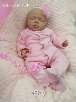 Réincarné Baby Girl Doll, Dormir Petite Fille Rosie 18 Pouces Par Uk Artiste Handmade