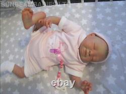 Réincarné Baby Girl Sky Doll Floppy Lifelike / Par Artiste 6 Ans Dan / Sunbeambabies