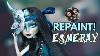 Repeindre Esmeray Unicorn Art Doll Collaboration Avec Enchanterium Ooak Monster High Witch Doll