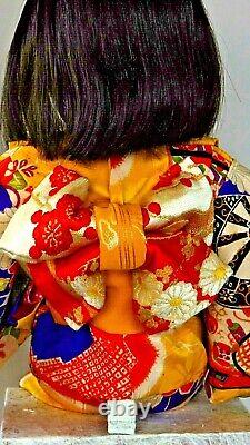 SATOKO, poupée d'art japonaise OOAK faite à la main créée par Kimiko Aso, Kyoto Japon