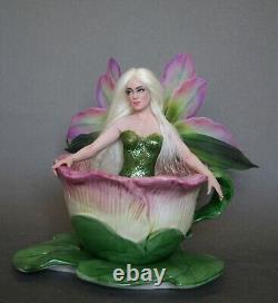 Sculpture unique Tea Cup Fairy, Fae par Phyllis Morrow (Pgm Sculpting)