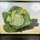 Susan R Ball Original Signé 1989 Savoy Cabbage Nature Morte à L'huile Sur Toile Ooak