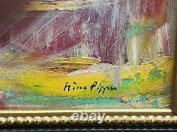 Symbolic Abstract Art 24x36 Nino Pippa Peinture À L'huile C'est Une Œuvre De Cœur