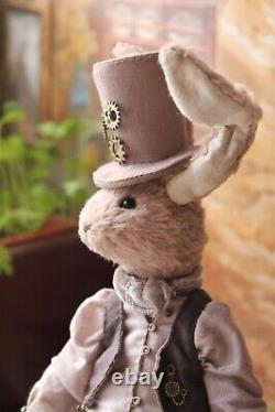 Teddy Handmade Toy Gift Ooak Doll Bear Lapin March Hare Bunny