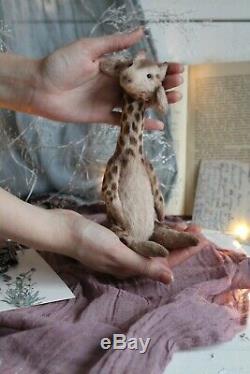 Teddy Main Intérieur Jouet Collectables Cadeau Animal Ooak Poupée Girafe Décor Ours