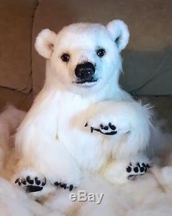 Vente Énorme Réaliste Ooak (24) Artiste Polar Bear Flinn Par Osomimoso