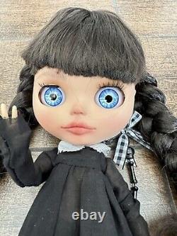 Wednesday Addams Show Blythe Ooak Doll, Poupée Personnalisée