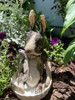 Whendis Ours Artiste Wendy Meagher Vintage Chubby Lapin 10 Ooak