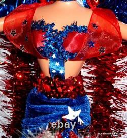 Wow Beautifulmiss Liberty4th Of July Ooak Barbie Show Girl Doll By Fff